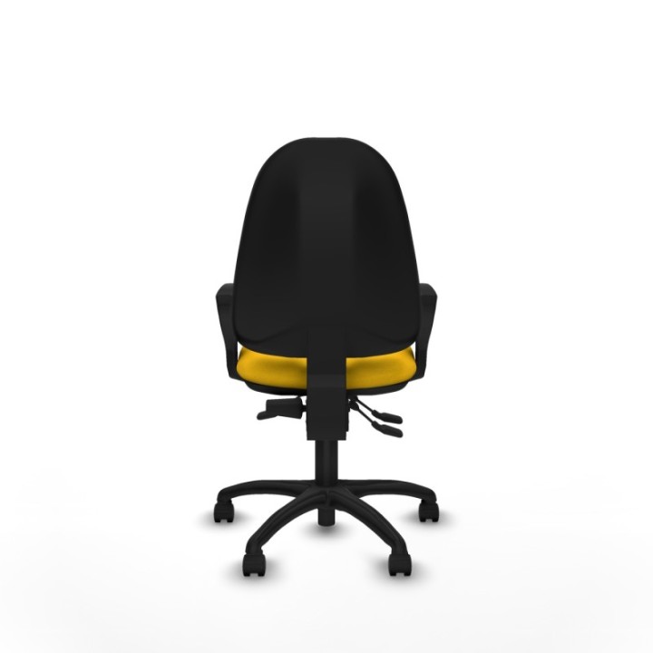 Algarra AS bali amarillo brazos fijos base poliamida ruedas nailon 50mm