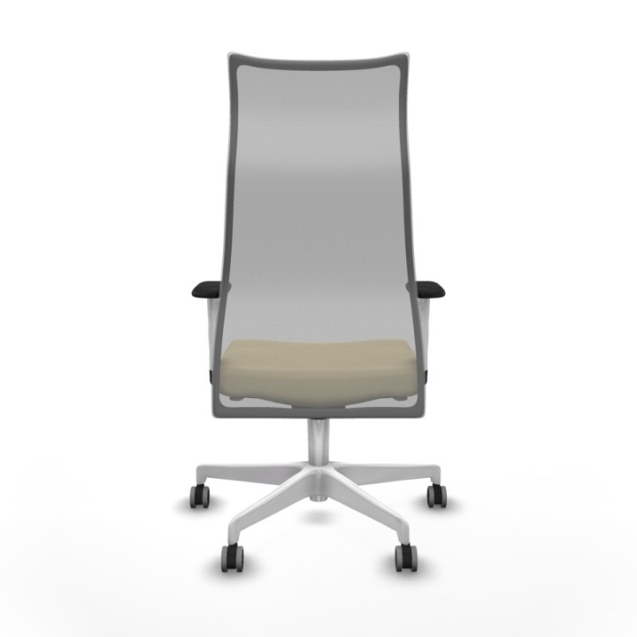 Albacete malla sincro malla gris similpiel crema brazos blancos base blanca ruedas 65mm engomadas