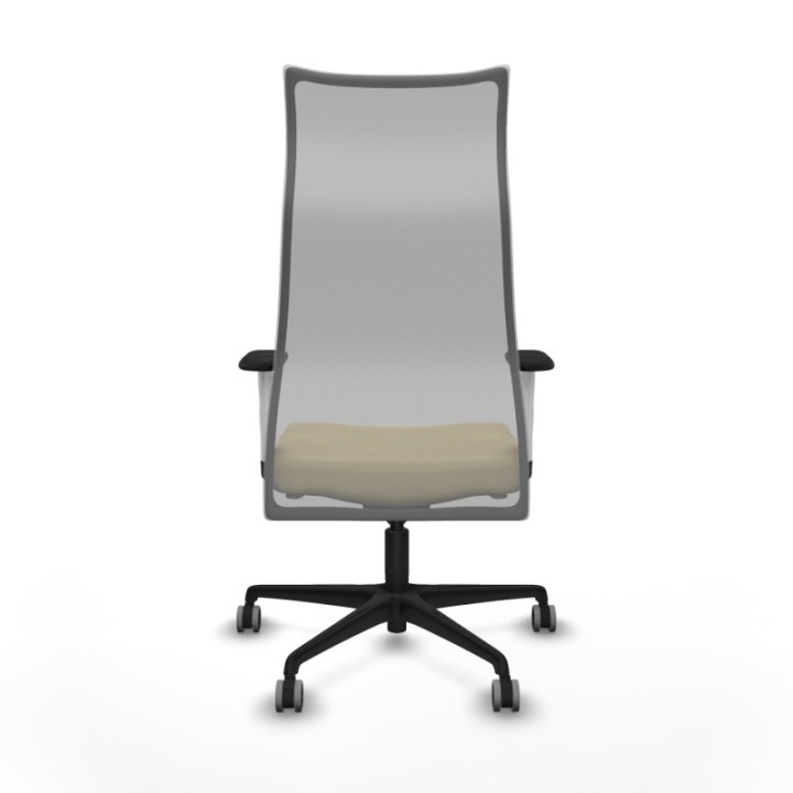 Albacete malla sincro malla gris similpiel crema brazos blancos base nailon ruedas 65mm engomadas