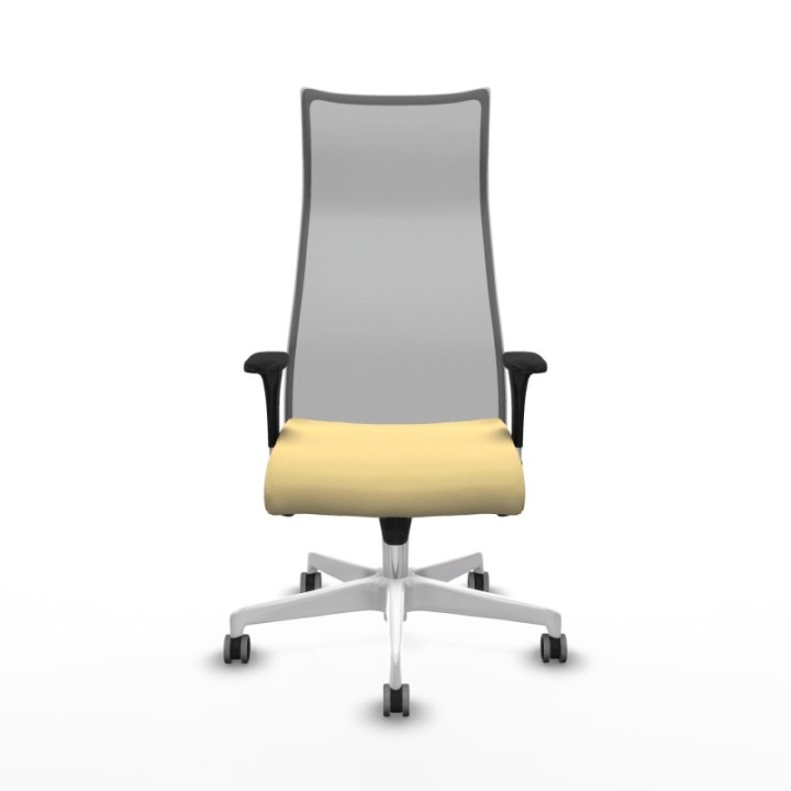 Albacete malla sincro malla gris similpiel crema brazos 1D base blanca ruedas 65mm engomadas