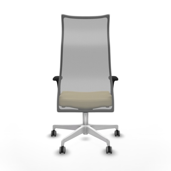 Albacete malla sincro malla gris similpiel crema brazos 1D base blanca ruedas 65mm engomadas