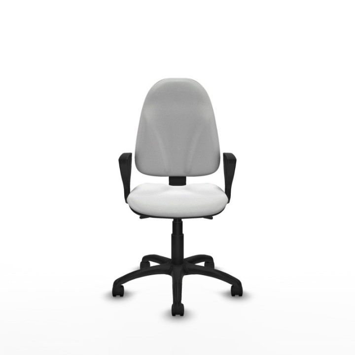 Algarra AS bali blanco brazos fijos base poliamida ruedas nailon 50mm