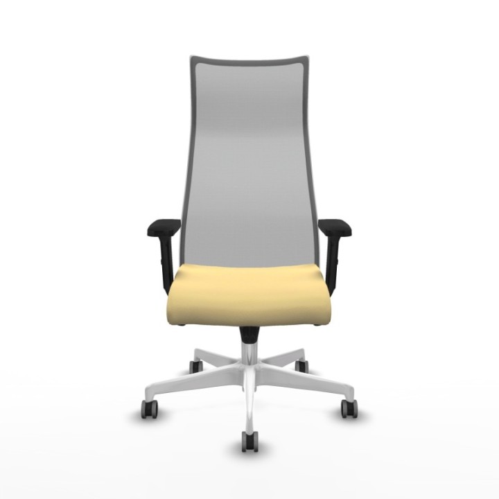 Albacete malla sincro malla gris similpiel crema brazos 2D base blanca ruedas 65mm engomadas