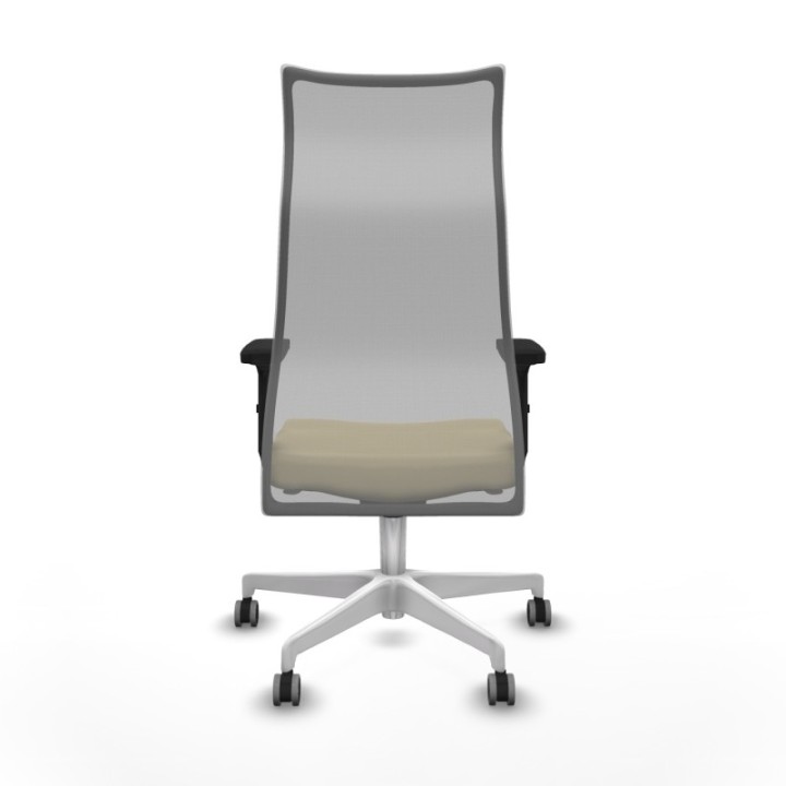 Albacete malla sincro malla gris similpiel crema brazos 2D base blanca ruedas 65mm engomadas