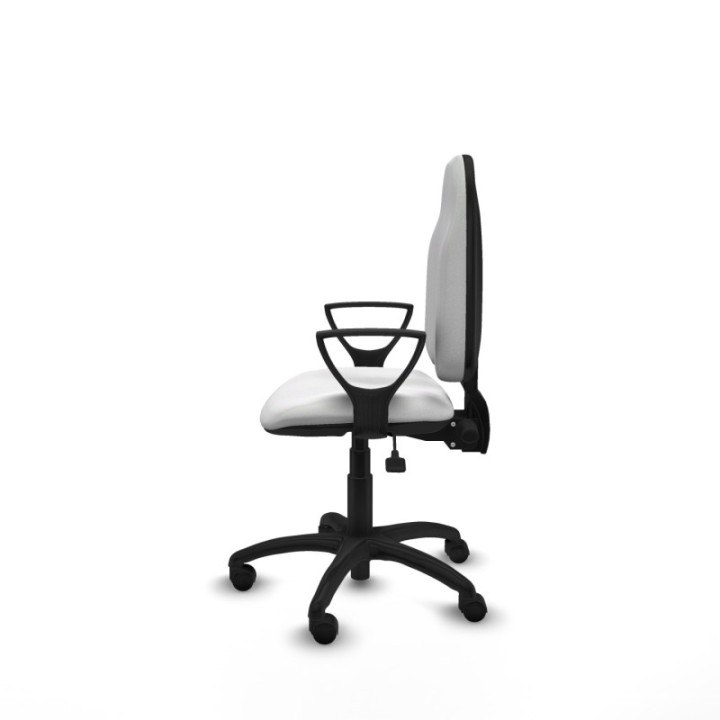 Algarra AS bali blanco brazos fijos base poliamida ruedas nailon 50mm