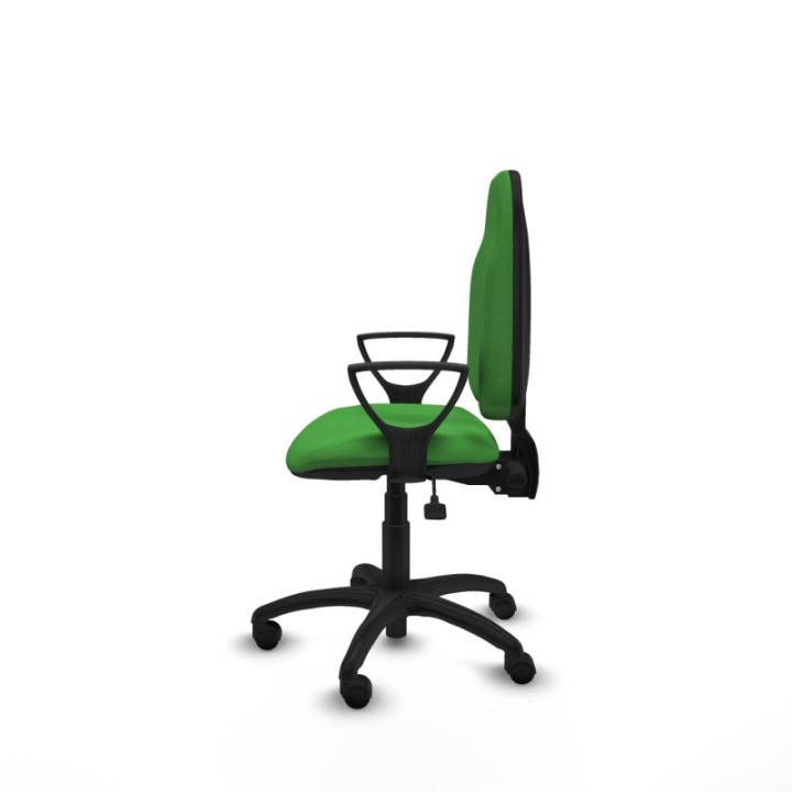 Algarra AS bali verde brazos fijos base poliamida ruedas nailon 50mm