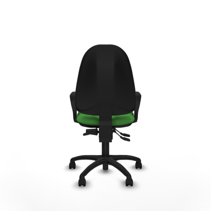 Algarra AS bali verde brazos fijos base poliamida ruedas nailon 50mm