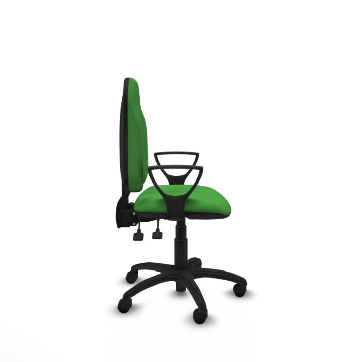 Algarra AS bali verde brazos fijos base poliamida ruedas nailon 50mm