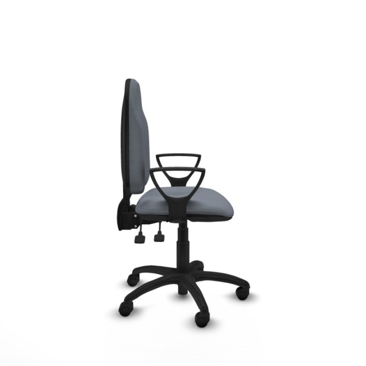 Algarra AS bali gris brazos fijos base poliamida ruedas nailon 50mm