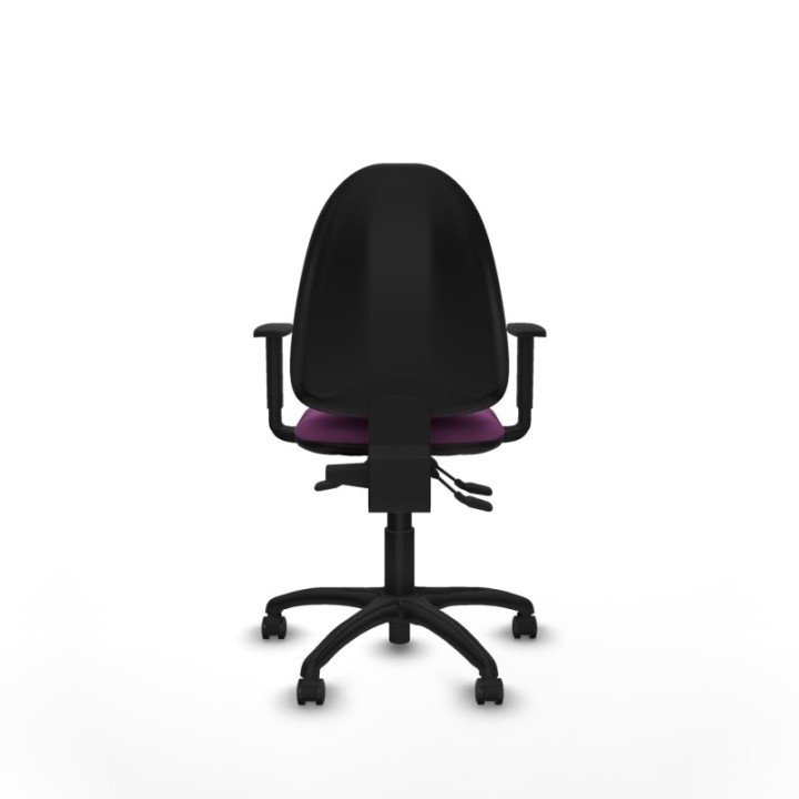 Aýna AS similpiel morado brazos 1D base poliamida ruedas engomadas 50mm