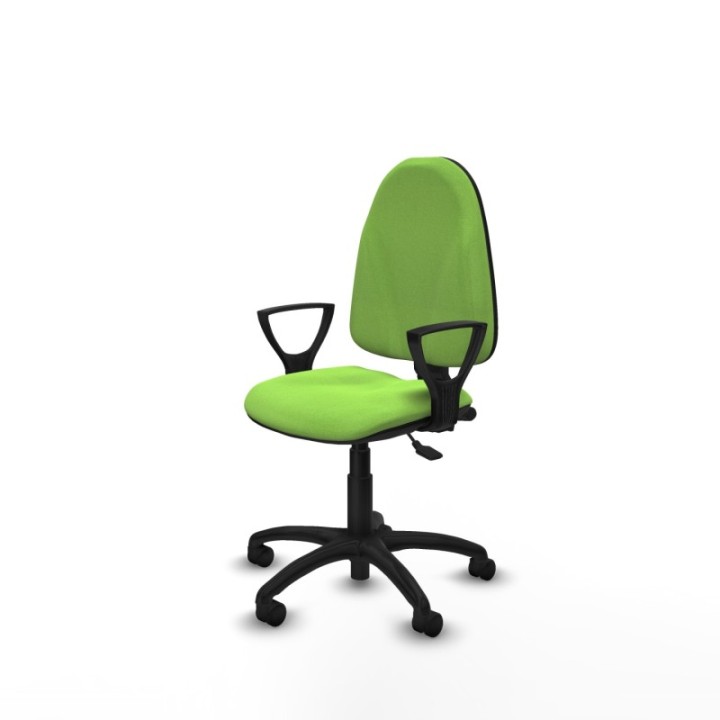 Algarra AS bali pistacho brazos fijos base poliamida ruedas nailon 50mm