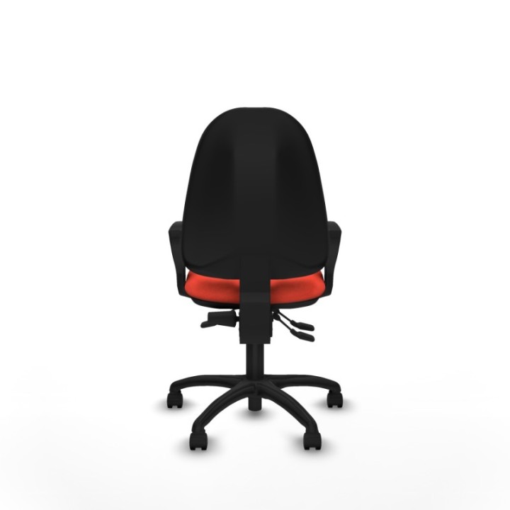 Algarra AS bali naranja oscuro brazos fijos base poliamida ruedas nailon 50mm