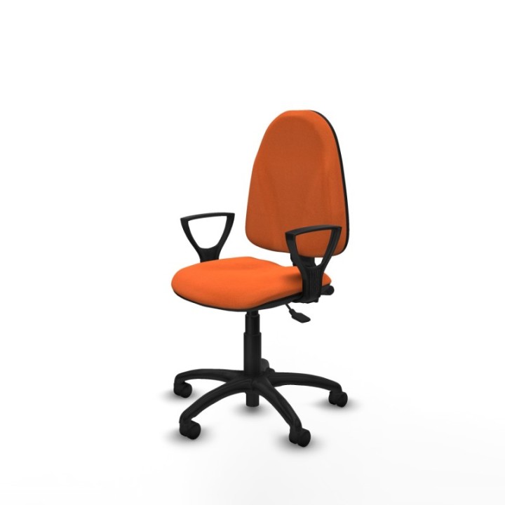 Algarra AS bali naranja brazos fijos base poliamida ruedas nailon 50mm