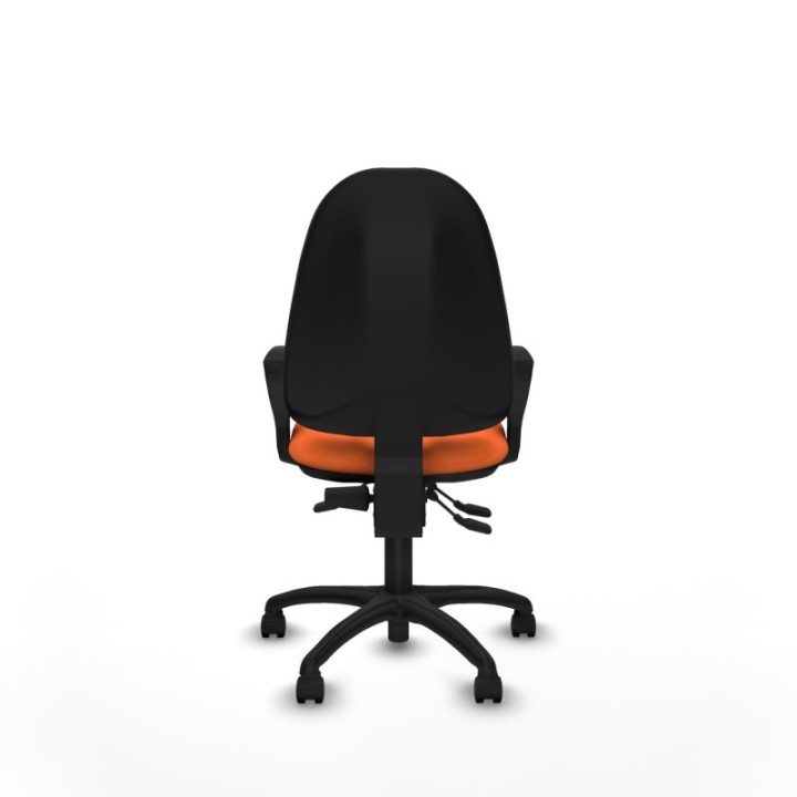 Algarra AS bali naranja brazos fijos base poliamida ruedas nailon 50mm