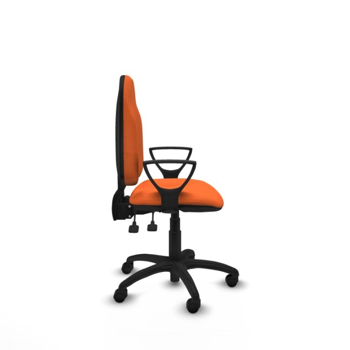 Algarra AS bali naranja brazos fijos base poliamida ruedas nailon 50mm