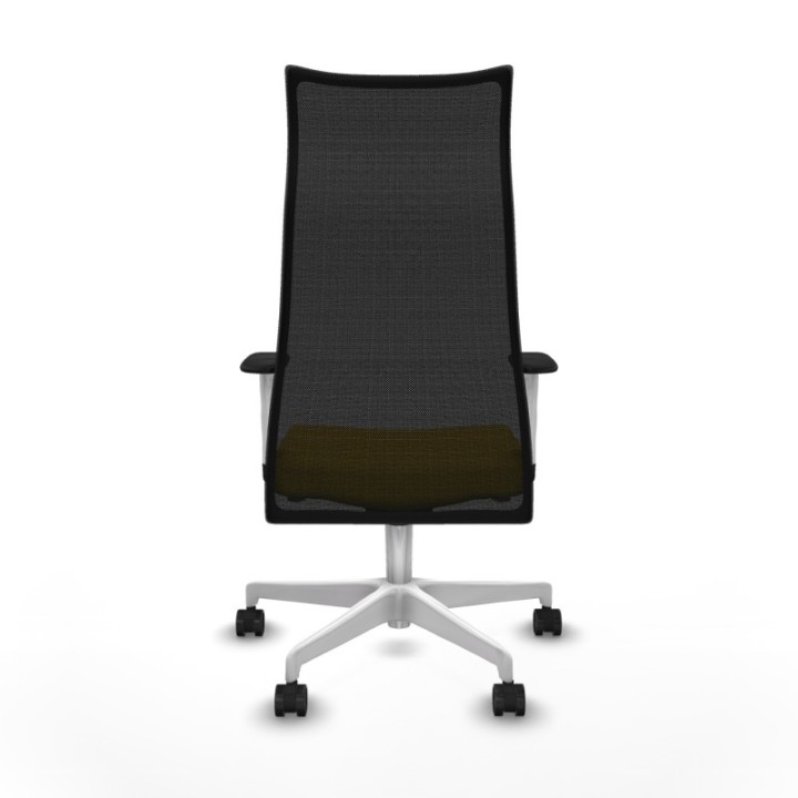 Albacete malla sincro malla negra bali amarillo brazos blancos base blanca ruedas 65 mm nailon