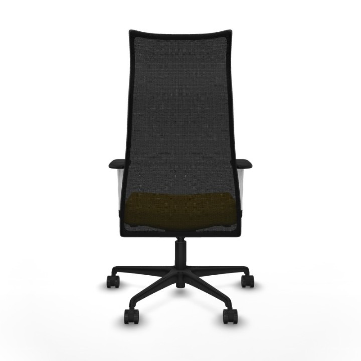 Albacete malla sincro malla negra bali amarillo brazos blancos base nailon ruedas 65 mm nailon