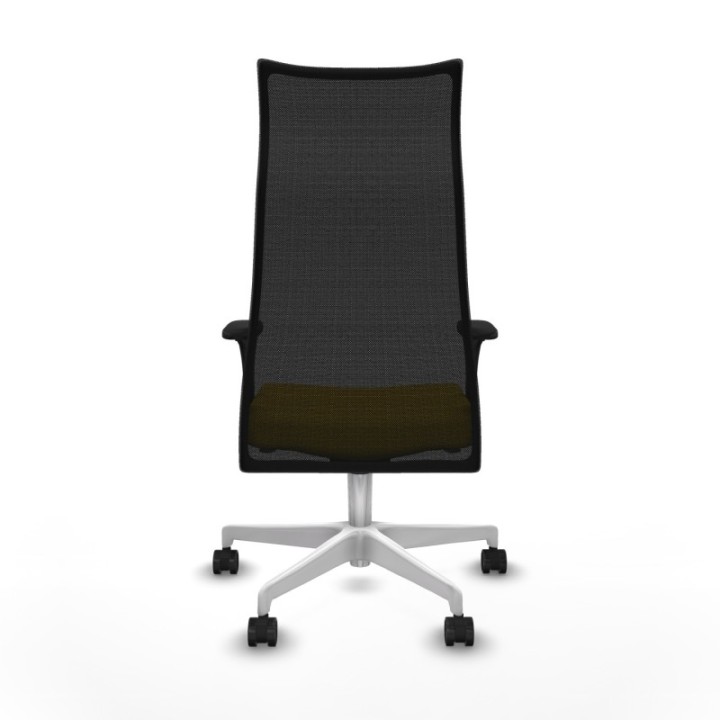 Albacete malla sincro malla negra bali amarillo brazos 1D base blanca ruedas 65 mm nailon