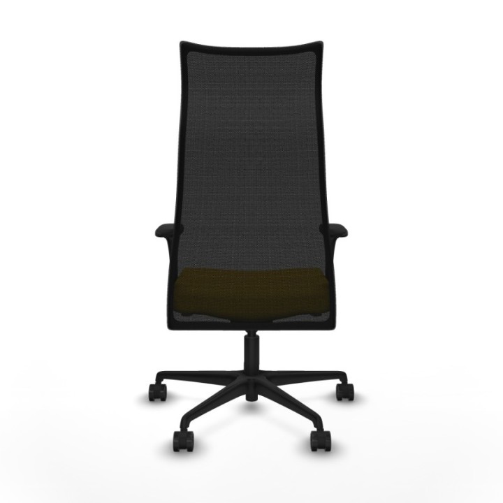 Albacete malla sincro malla negra bali amarillo brazos 1D base nailon ruedas 65 mm nailon