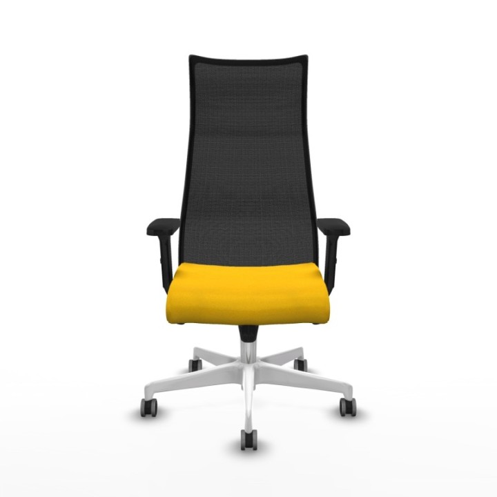 Albacete malla sincro malla negra bali amarillo brazos 2D base blanca ruedas 65mm engomadas