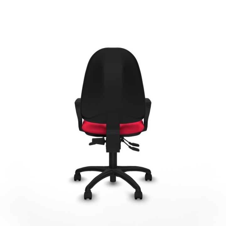 Algarra AS bali rojo brazos fijos base poliamida ruedas nailon 50mm