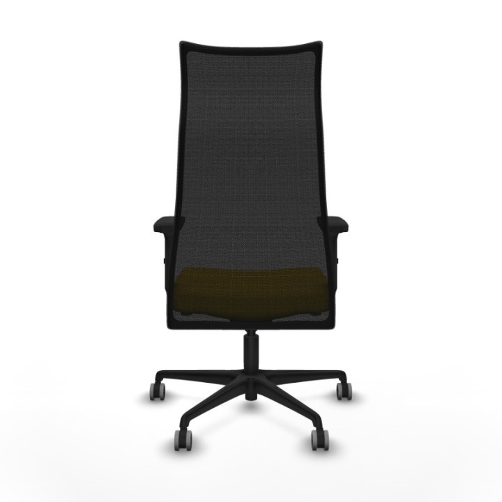 Albacete malla sincro malla negra bali amarillo brazos 2D base nailon ruedas 65mm engomadas