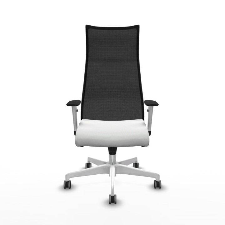 Albacete malla sincro malla negra bali blanco brazos blancos base blanca ruedas 65mm engomadas