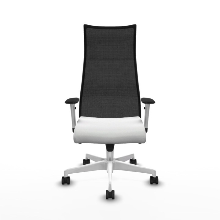 Albacete malla sincro malla negra bali blanco brazos blancos base blanca ruedas 65 mm nailon