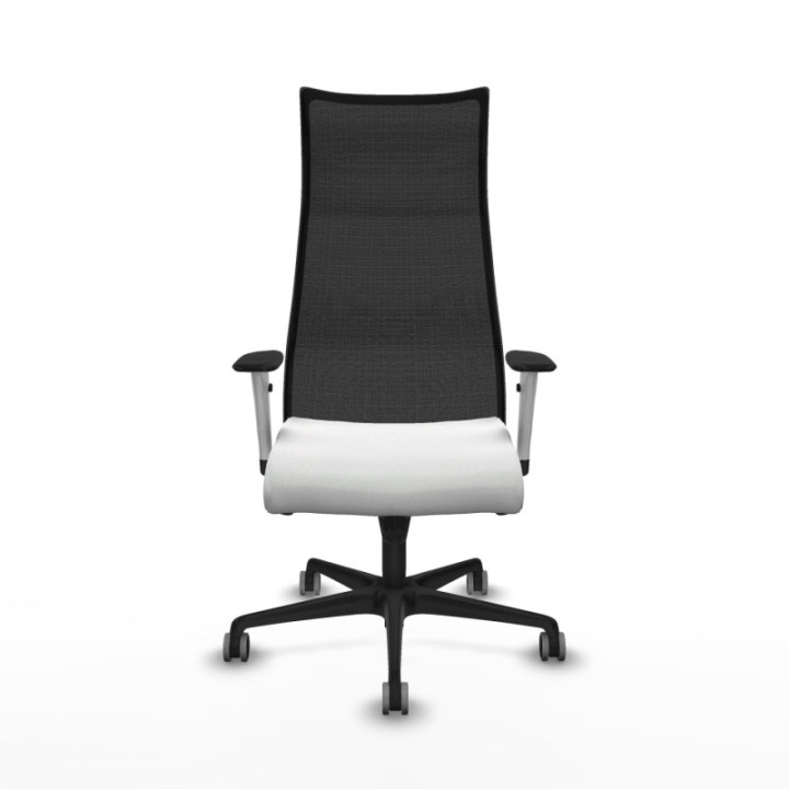 Albacete malla sincro malla negra bali blanco brazos blancos base nailon ruedas 65mm engomadas