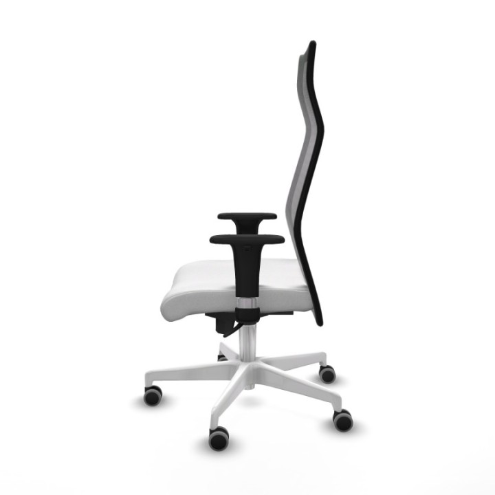 Albacete malla sincro malla negra bali blanco brazos 1D base blanca ruedas 65mm engomadas