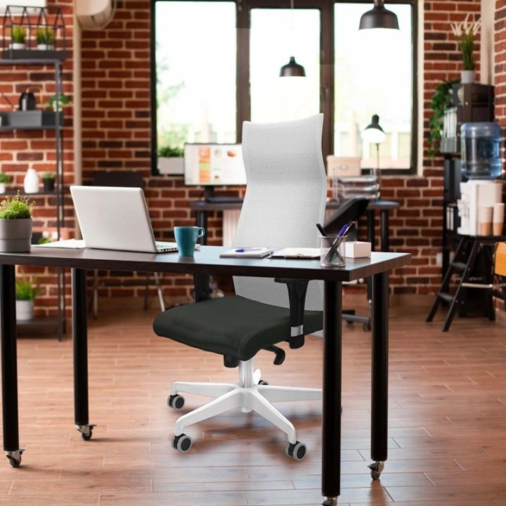 Albacete malla sincro malla negra bali blanco brazos 1D base blanca ruedas 65mm engomadas