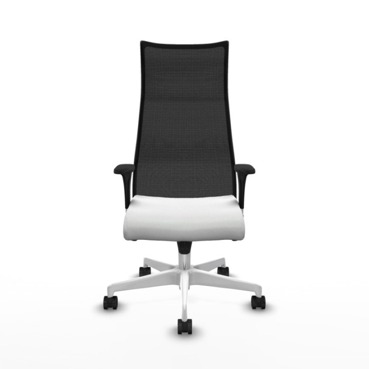 Albacete malla sincro malla negra bali blanco brazos 1D base blanca ruedas 65 mm nailon