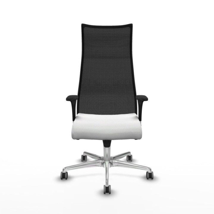 Albacete malla sincro malla negra bali blanco brazos 1D base aluminio ruedas 65mm engomadas