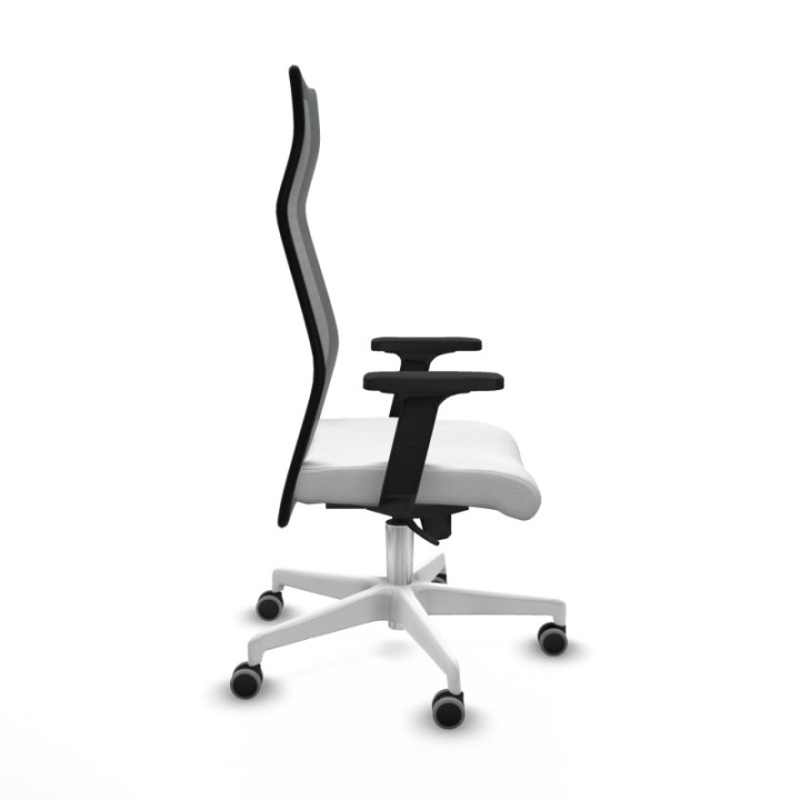 Albacete malla sincro malla negra bali blanco brazos 2D base blanca ruedas 65mm engomadas