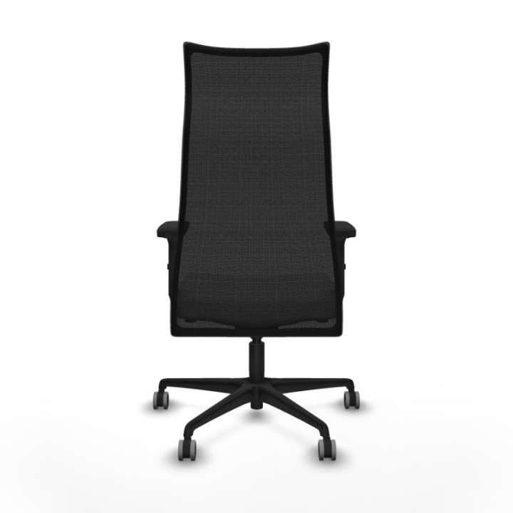 Albacete malla sincro malla negra bali blanco brazos 2D base nailon ruedas 65mm engomadas