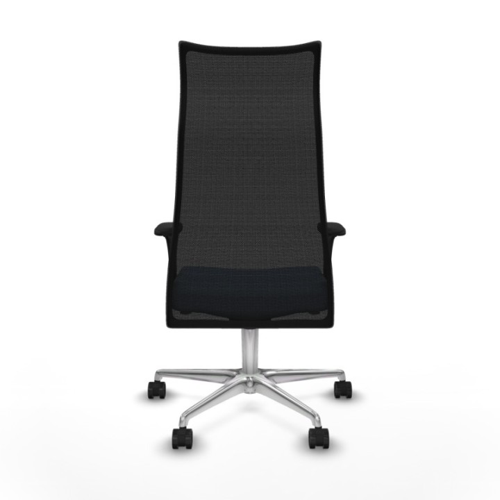 Albacete malla sincro malla negra bali azul cielo brazos 1D base aluminio ruedas 65 mm nailon