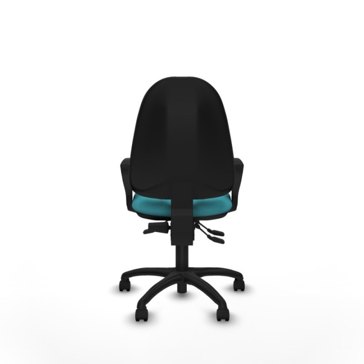 Algarra AS bali turquesa brazos fijos base poliamida ruedas nailon 50mm