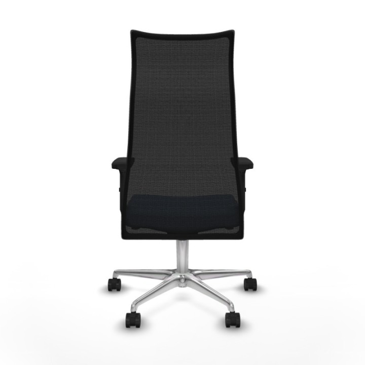 Albacete malla sincro malla negra bali azul cielo brazos 2D base aluminio ruedas 65 mm nailon