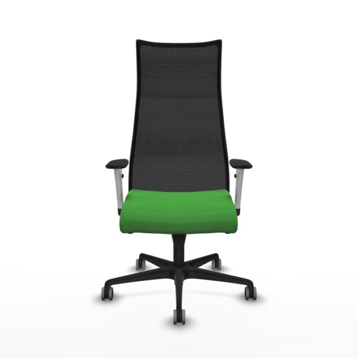 Albacete malla sincro malla negra bali verde brazos blancos base nailon ruedas 65mm engomadas