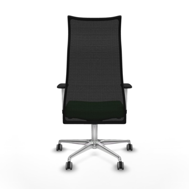 Albacete malla sincro malla negra bali verde brazos blancos base aluminio ruedas 65mm engomadas