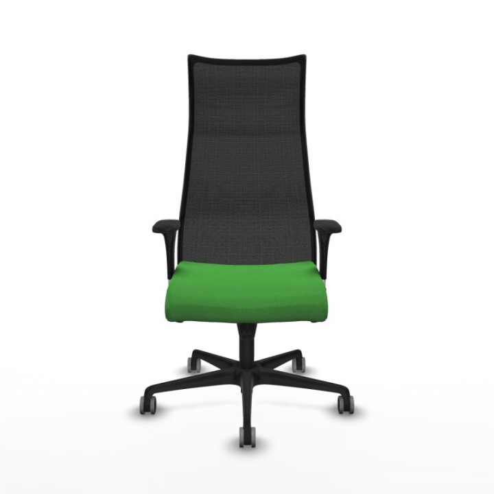 Albacete malla sincro malla negra bali verde brazos 1D base nailon ruedas 65mm engomadas