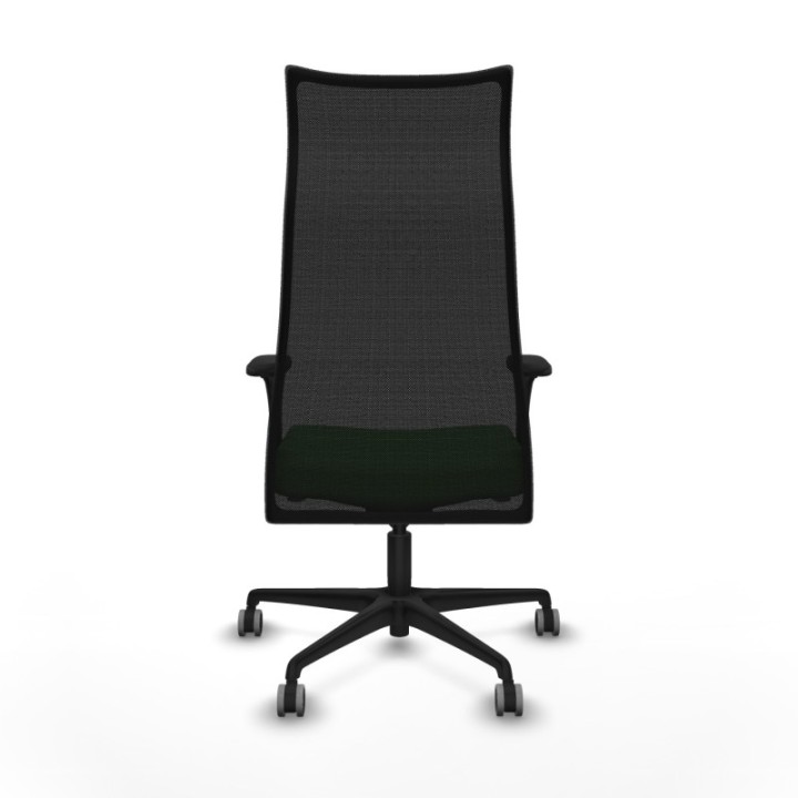 Albacete malla sincro malla negra bali verde brazos 1D base nailon ruedas 65mm engomadas