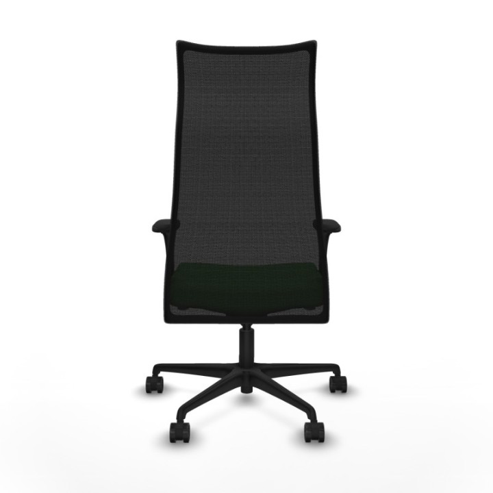 Albacete malla sincro malla negra bali verde brazos 1D base nailon ruedas 65 mm nailon