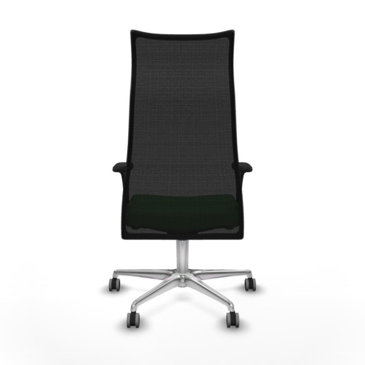 Albacete malla sincro malla negra bali verde brazos 1D base aluminio ruedas 65mm engomadas