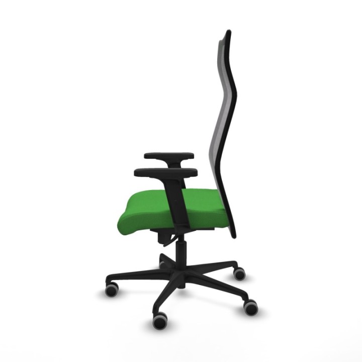 Albacete malla sincro malla negra bali verde brazos 2D base nailon ruedas 65mm engomadas