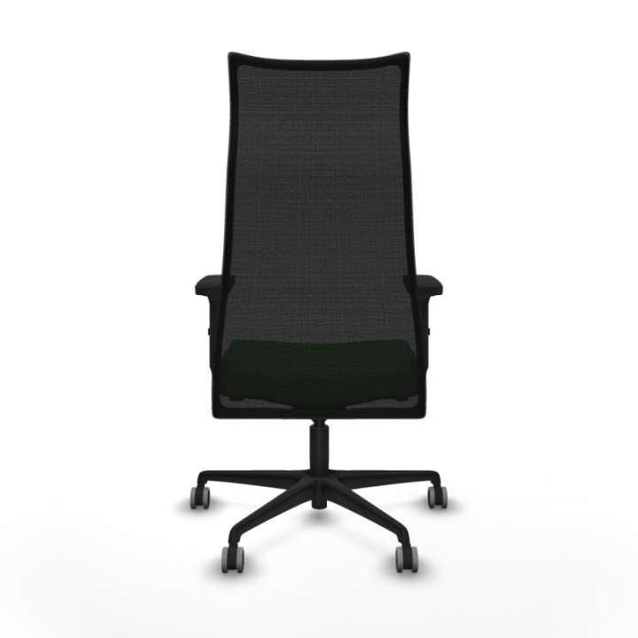 Albacete malla sincro malla negra bali verde brazos 2D base nailon ruedas 65mm engomadas