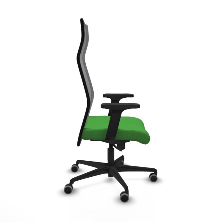 Albacete malla sincro malla negra bali verde brazos 2D base nailon ruedas 65mm engomadas