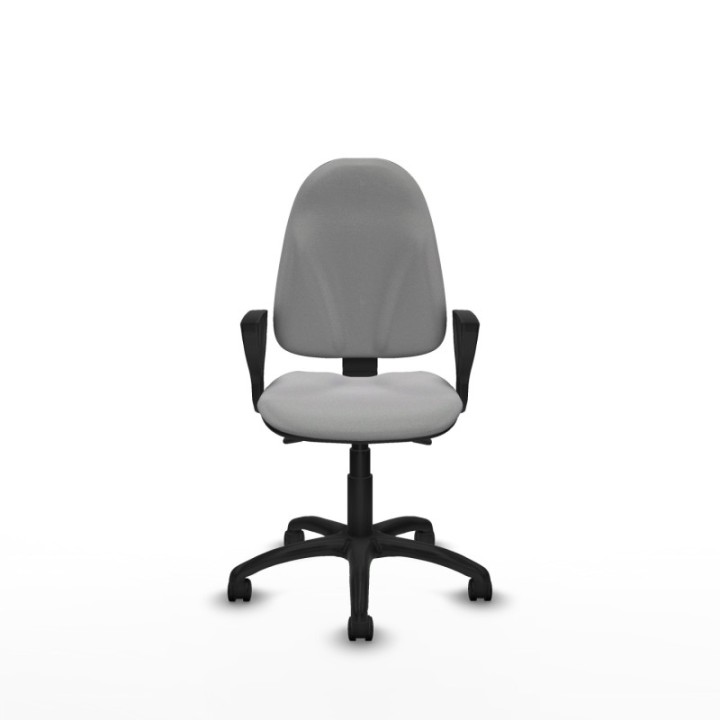 Algarra AS bali gris claro brazos fijos base poliamida ruedas nailon 50mm