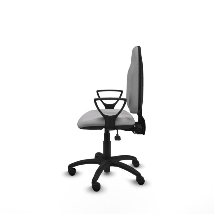 Algarra AS bali gris claro brazos fijos base poliamida ruedas nailon 50mm