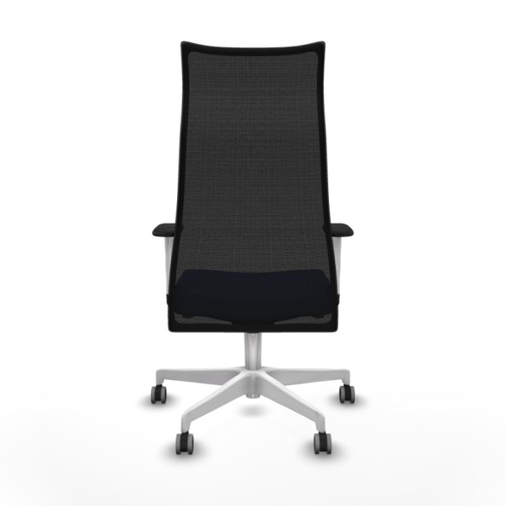 Albacete malla sincro malla negra bali azul marino brazos blancos base blanca ruedas 65mm engomadas